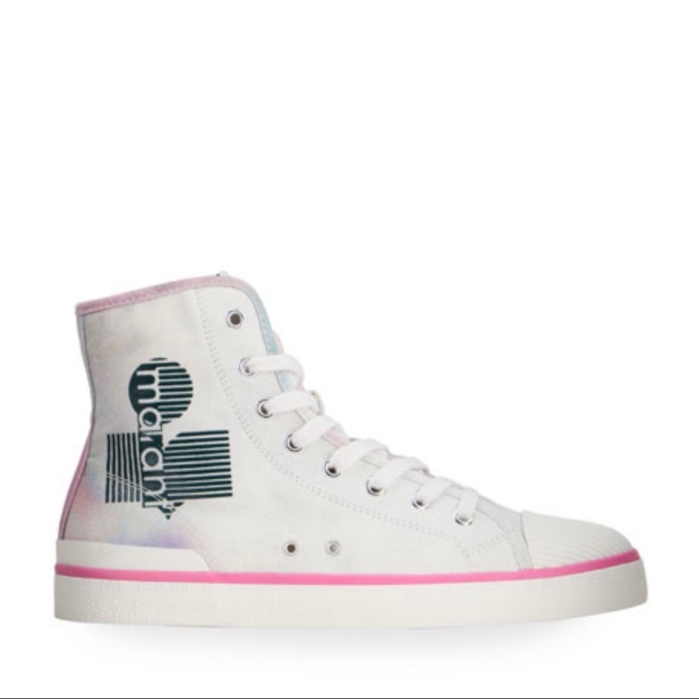 NIB Isabel Marant Benkeen Denim High Top Sneakers